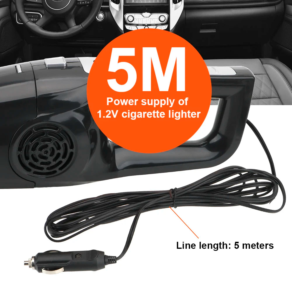 12V 120W Car Vacuum Cleaner Powerful Handheld Mini Vaccum Cleaners Wet And Dry Dual-use Vacuum Cleaner High Suction