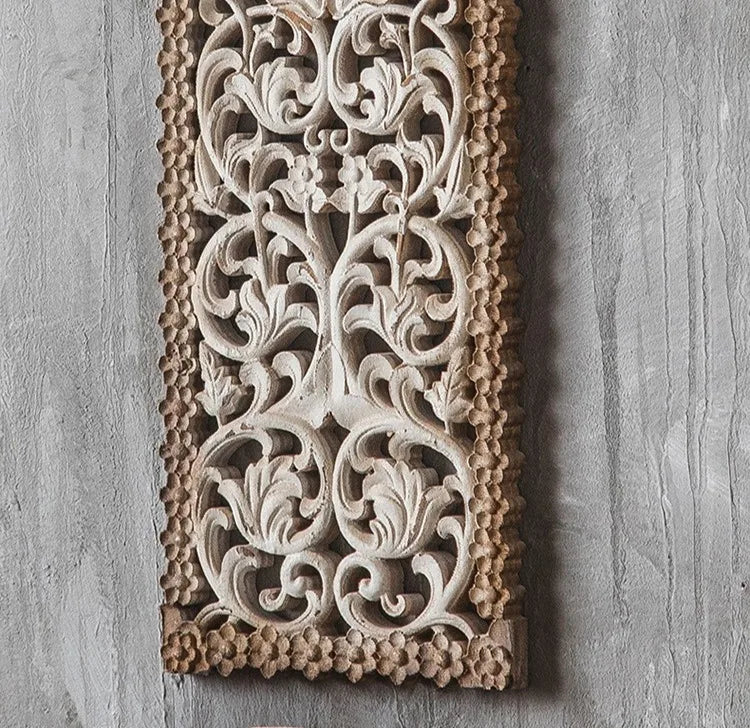 Vintage Antique Hollowed Out Wall Decoration Accents Living Room Bedroom Hangings Wall Decor Luxury Entrance Hall Background