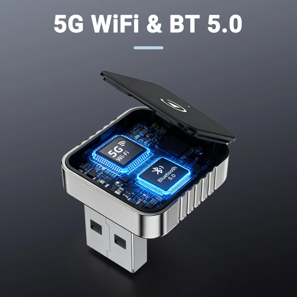 2 in1 Wired to Wireless CarPlay Auto Adapter for Car