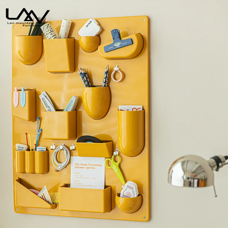Home Living room Kitchen Decor Plastic Wall Mount Storage Rack wall mounted storage shelf rack for bedroom decoration