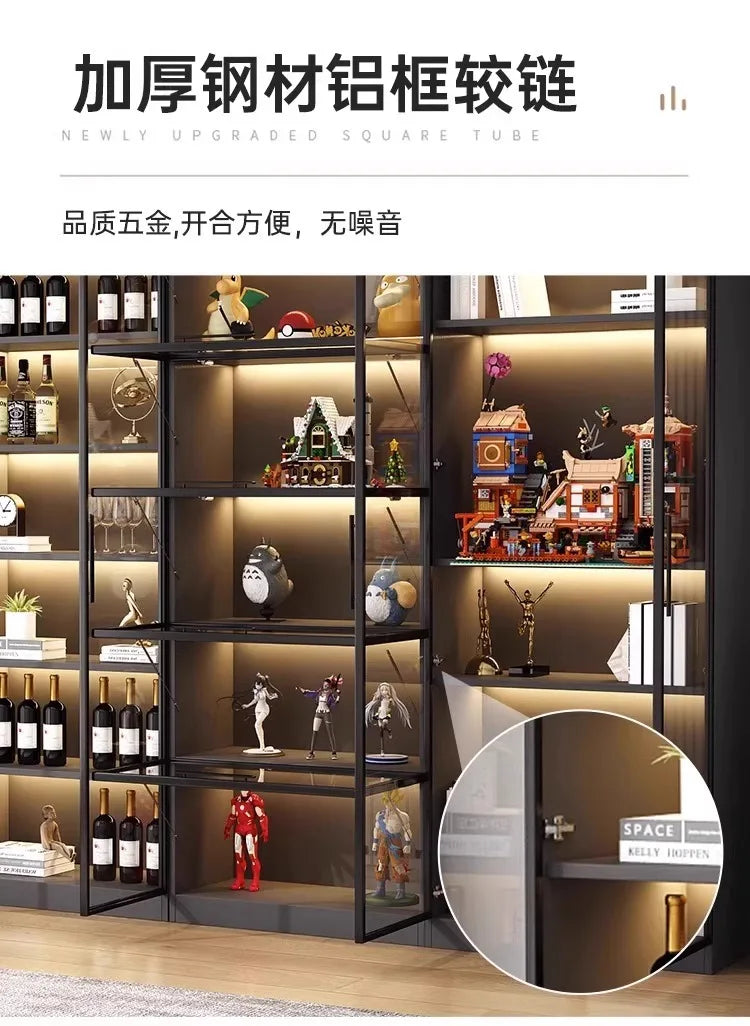 Home Furniture Wooden Custom Bookshelf Partition Decorative Storage Cabinet Wooden Bookshelf Bookcases & Bookshelves Shelf stora