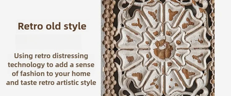 Vintage Antique Hollowed Out Wall Decoration Accents Living Room Bedroom Hangings Wall Decor Luxury Entrance Hall Background