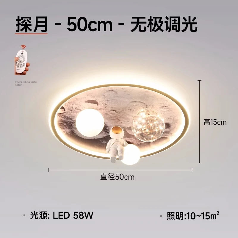Nordic Home Decoration Salonchildren  Bedroom Decor Smart Led Lamp Lights Room Dimmable Ceiling Light Lamparas Indoor Lighting