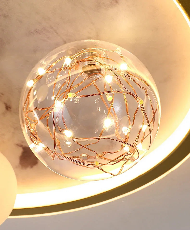Nordic Home Decoration Salonchildren  Bedroom Decor Smart Led Lamp Lights Room Dimmable Ceiling Light Lamparas Indoor Lighting