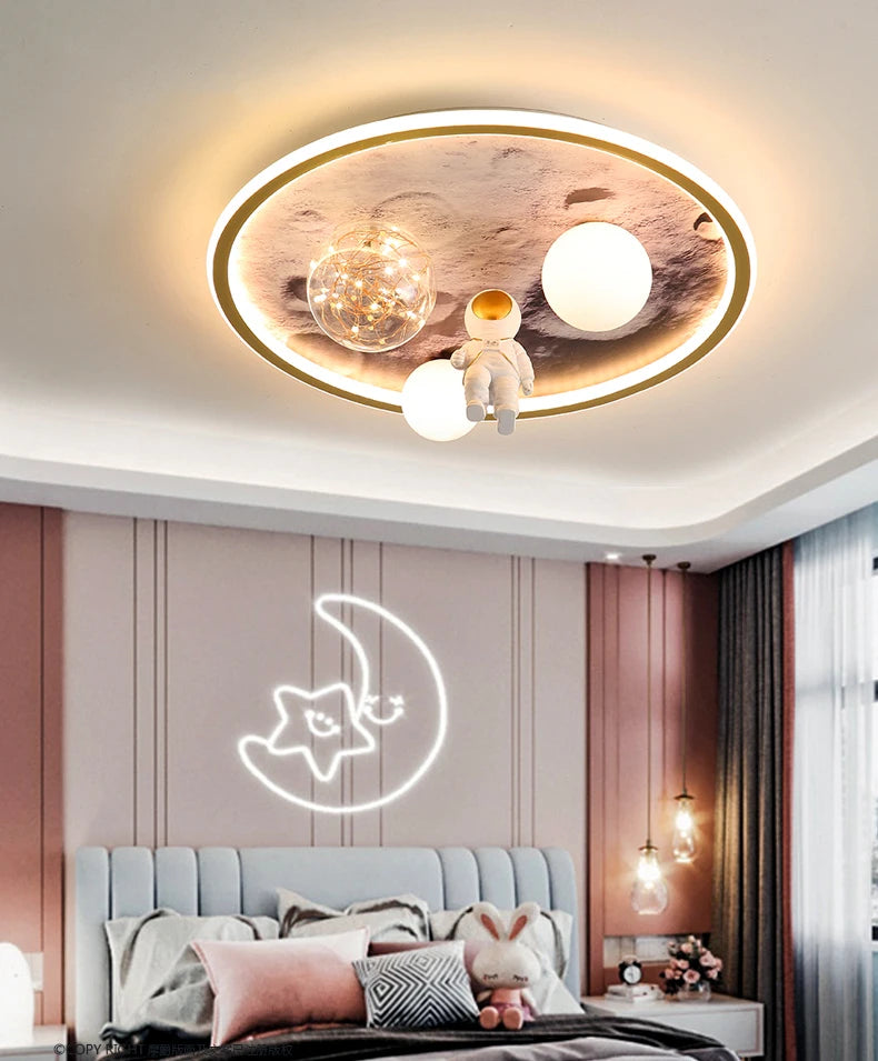 Nordic Home Decoration Salonchildren  Bedroom Decor Smart Led Lamp Lights Room Dimmable Ceiling Light Lamparas Indoor Lighting