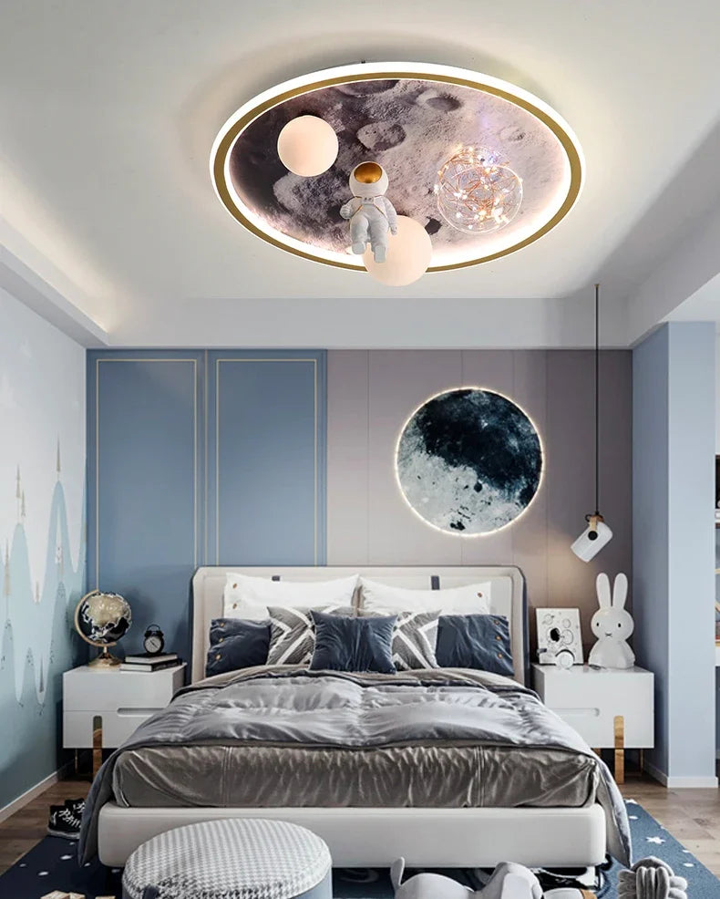 Nordic Home Decoration Salonchildren  Bedroom Decor Smart Led Lamp Lights Room Dimmable Ceiling Light Lamparas Indoor Lighting