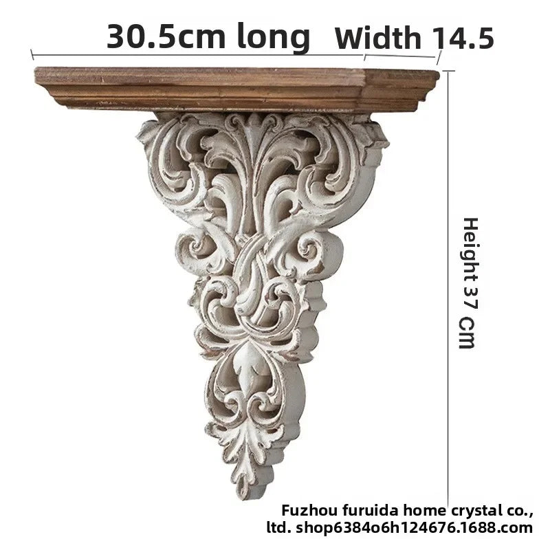 Vintage Antique Hollowed Out Wall Decoration Accents Living Room Bedroom Hangings Wall Decor Luxury Entrance Hall Background
