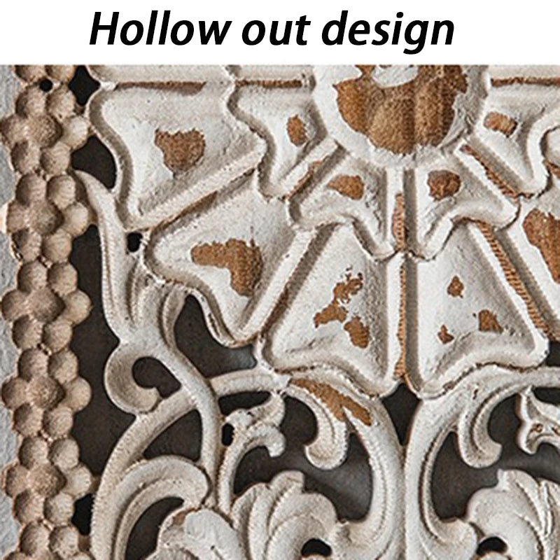Vintage Antique Hollowed Out Wall Decoration Accents Living Room Bedroom Hangings Wall Decor Luxury Entrance Hall Background