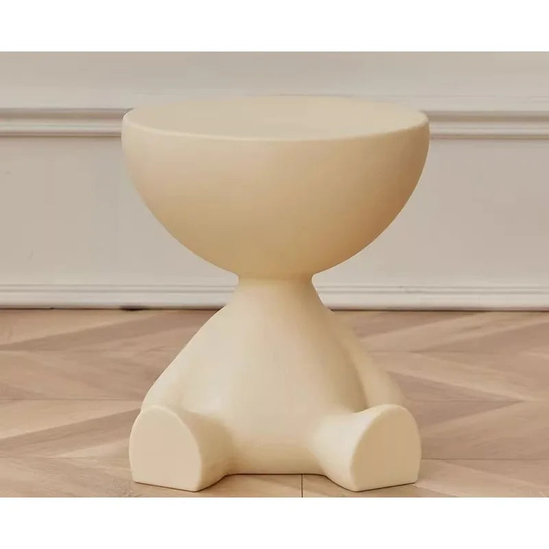 Creative sofa side table removable coffee table cream style simple household living room round table side table small table rack