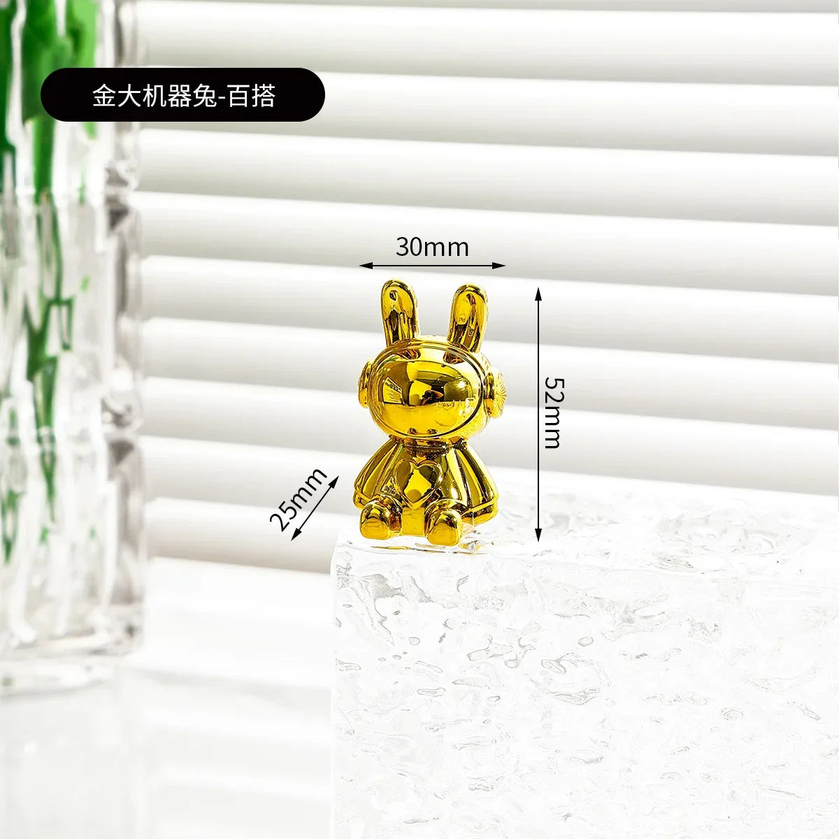 Car Interior Decoration Cartoon Animal Center Console Decor Room Dining Table Desk Figurines Miniatures Ornament Plating Rabbit
