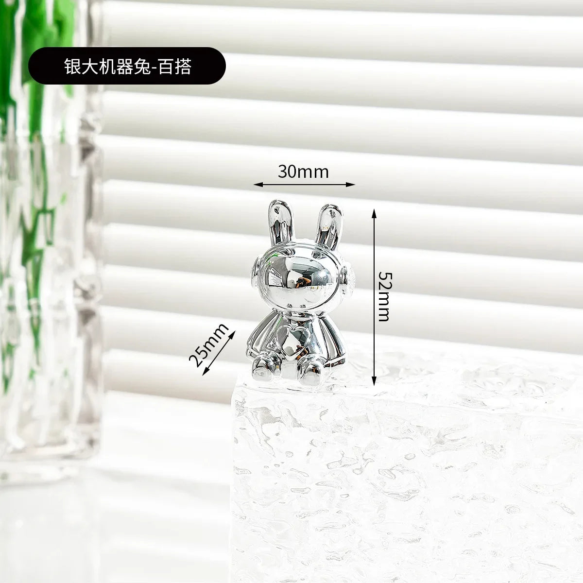 Car Interior Decoration Cartoon Animal Center Console Decor Room Dining Table Desk Figurines Miniatures Ornament Plating Rabbit