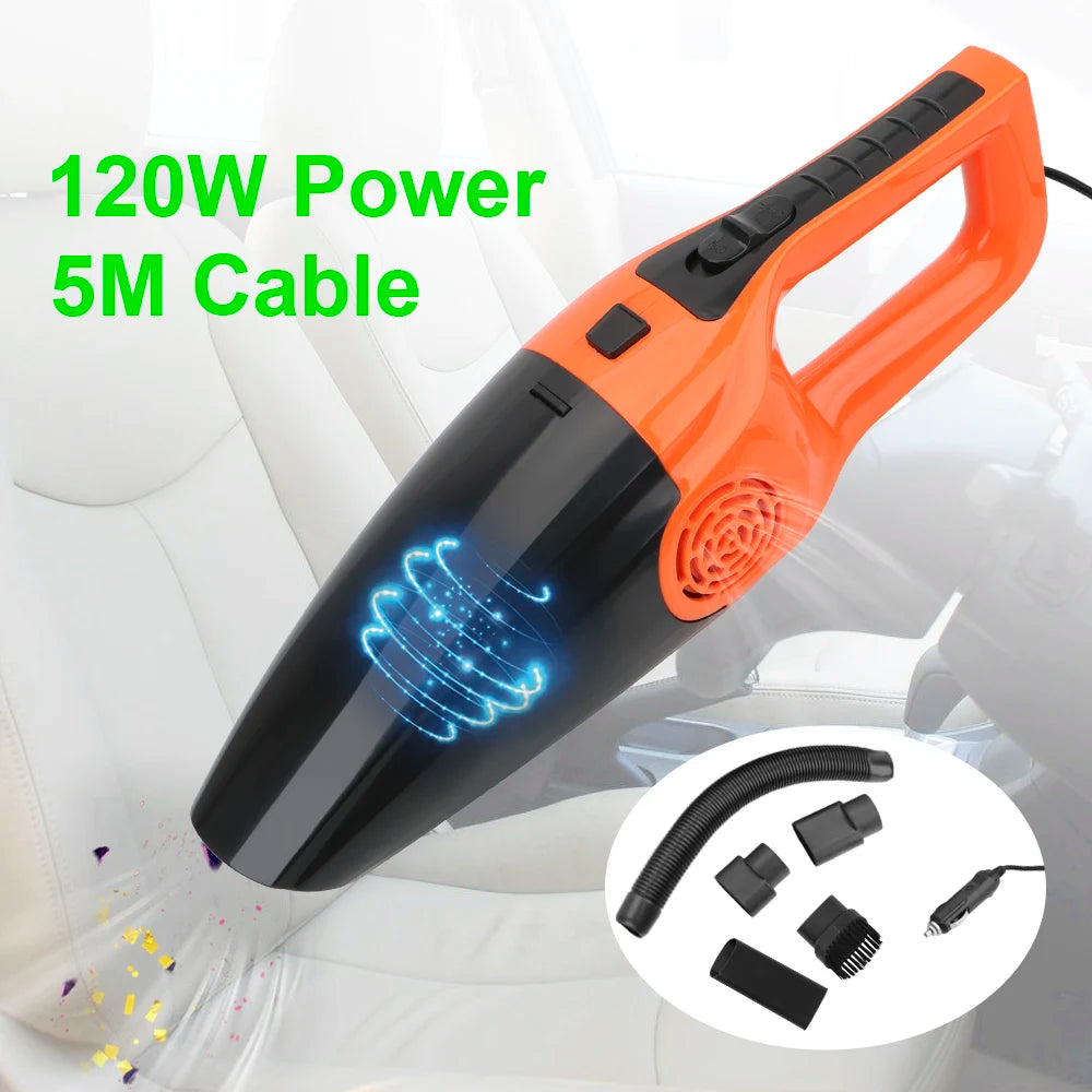 12V 120W Car Vacuum Cleaner Powerful Handheld Mini Vaccum Cleaners Wet And Dry Dual-use Vacuum Cleaner High Suction