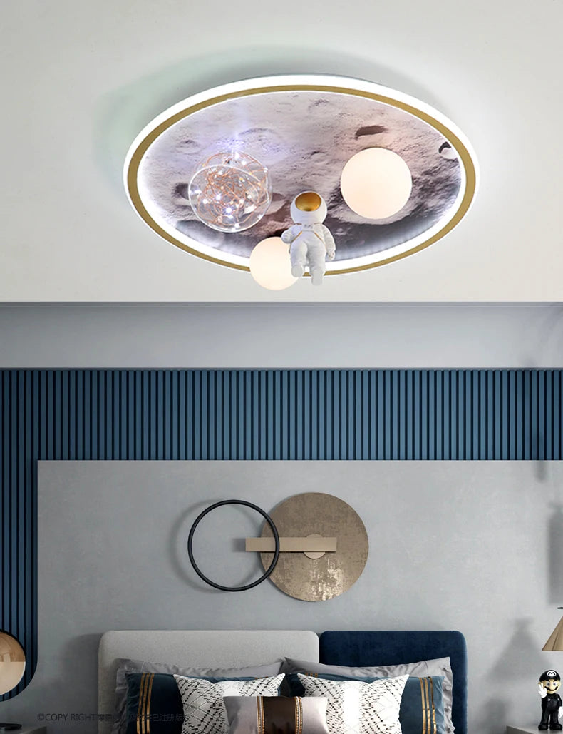 Nordic Home Decoration Salonchildren  Bedroom Decor Smart Led Lamp Lights Room Dimmable Ceiling Light Lamparas Indoor Lighting