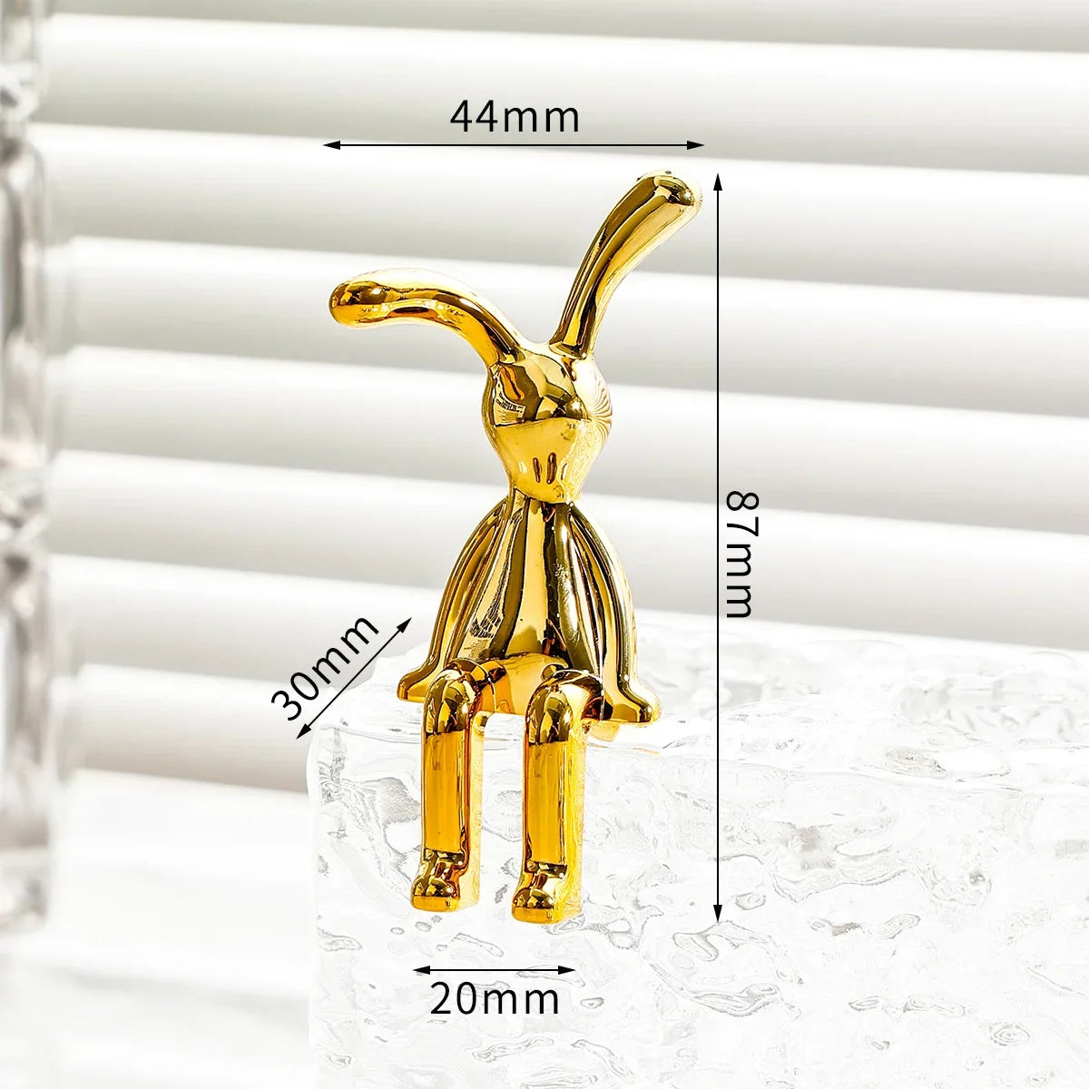Car Interior Decoration Cartoon Animal Center Console Decor Room Dining Table Desk Figurines Miniatures Ornament Plating Rabbit