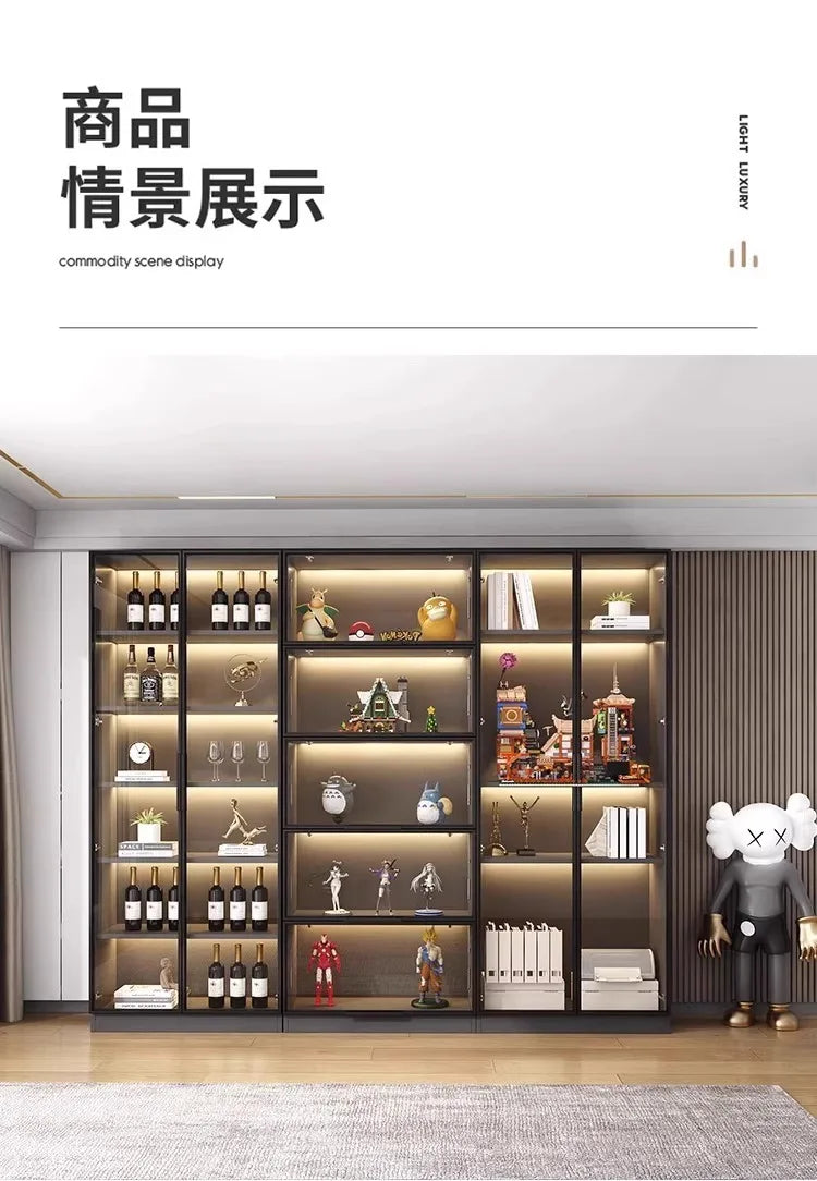 Home Furniture Wooden Custom Bookshelf Partition Decorative Storage Cabinet Wooden Bookshelf Bookcases & Bookshelves Shelf stora