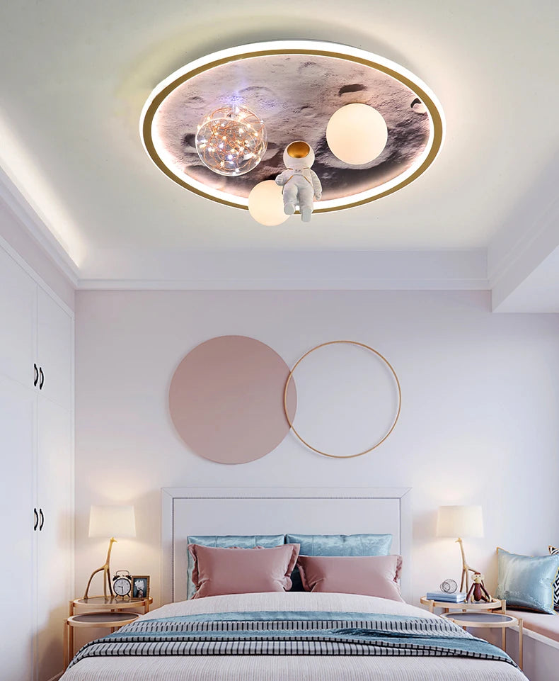 Nordic Home Decoration Salonchildren  Bedroom Decor Smart Led Lamp Lights Room Dimmable Ceiling Light Lamparas Indoor Lighting