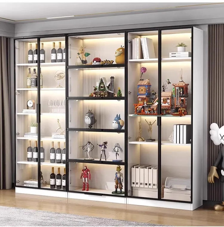 Home Furniture Wooden Custom Bookshelf Partition Decorative Storage Cabinet Wooden Bookshelf Bookcases & Bookshelves Shelf stora