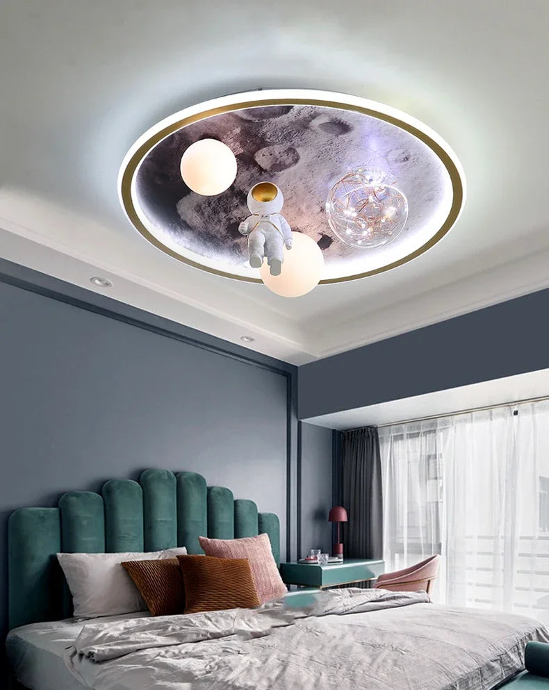 Nordic Home Decoration Salonchildren  Bedroom Decor Smart Led Lamp Lights Room Dimmable Ceiling Light Lamparas Indoor Lighting